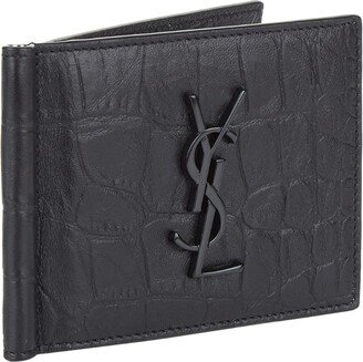 Monogram Money Clip Card Holder