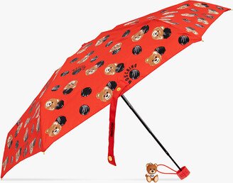 Folding Umbrella With Logo Unisex - Red-AE