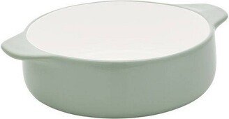 2.25qt Vitrified Stoneware Round Casserole Baker Pistachio