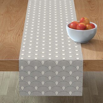 Table Runners: Junglia Wave - Dark Table Runner, 108X16, Beige