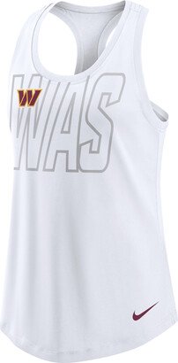 Women's Team (NFL Washington Commanders) Racerback Tank Top in White