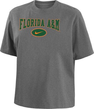 FAMU Women's College Boxy T-Shirt in Grey