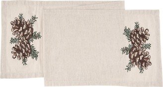 C F Home Lodge Pinecone Table Runner, 13