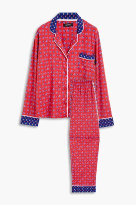 DKNY Sleepwear Printed stretch-jersey pajama set