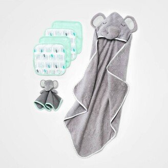 Baby 6pk Bath Bundle - Cloud Island™ Silver