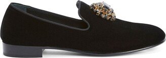Remye rhinestone-embellished loafers