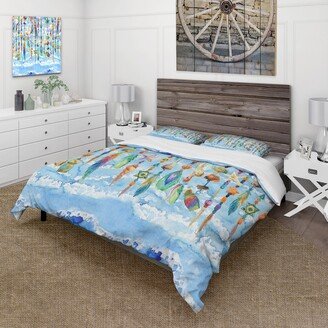 Designart 'Jewelry of Sea Shell and Beads' Traditional Duvet Cover Set