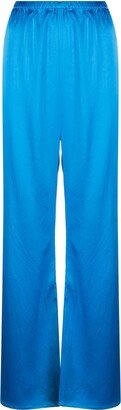 Blue Lounge Satin Pajama Trousers