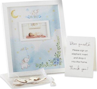 Baby Shower Guest Book Alternative - Elephant Baby Shower (Blue) | 22115BL