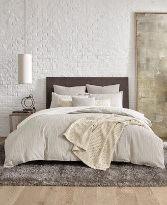 Closeout! New York Lawrence Beige Full/Queen Duvet Cover Set