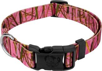 Country Brook Petz Deluxe Pink Waterfowl Camo Collar - Made in U.S.A., Large