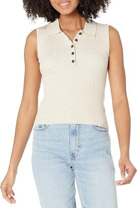 Chris Polo Tank (Heather Sand) Women's Clothing