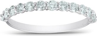 Pompeii3 1/2 Ct TDW Diamond Wedding Ring Stackable Womens Anniversary Band 14k White Gold