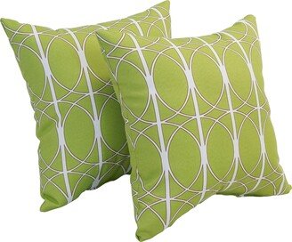 17-inch Square Polyester Outdoor Throw Pillows