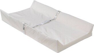 Foam Contoured Changing Pad with Waterproof Cover - White