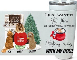 Christmas Gift, Dog Mom Tumbler, Neighbor Easy Holiday Coworker Grandmother, Secret Santa Sisters