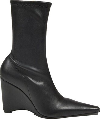 Wedge Zipped Boots