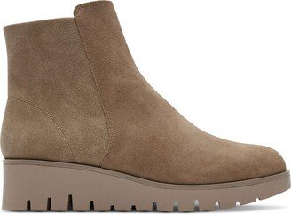 Rockport Dania Womens Suede Ankle Wedge Boots