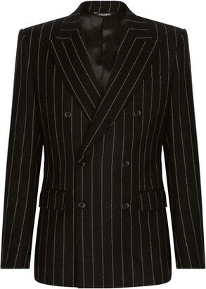 Jacket in pinstripe stretch wool