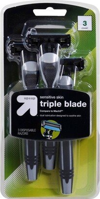 Men's Triple Blade Disposable Razor - 3ct - up & up™