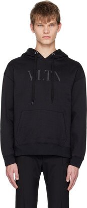 Black Printed Hoodie-AC