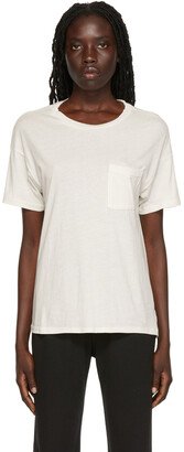 ÉTERNE Off-White Boyfriend Pocket T-Shirt