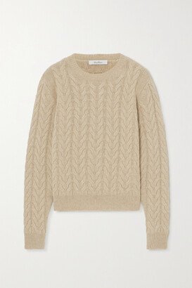 Odessa Cable-knit Cashmere Sweater - Brown