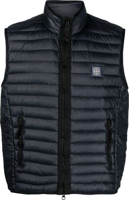 Compass-patch padded gilet