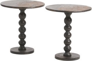 TJMAXX Set Of 2 Spindle Leg Tables