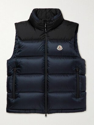 Ophrys Logo-Appliquéd Colour-Block Quilted Shell and Ripstop Down Gilet