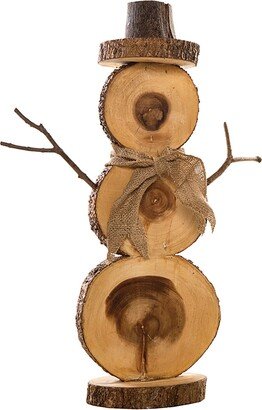 Gallerie II Log Snowman Figure Small