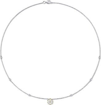 Diamond Select Cuts 14K 0.59 Ct. Tw. Diamond Floral Necklace (Authentic Pre-Owned)-AA