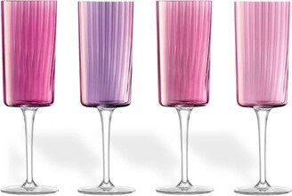 Gems champagne flutes (set of four)