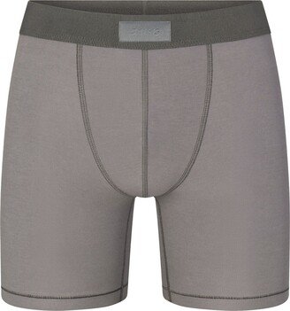 Skims Cotton Mens 5 Boxer Brief | Washed Gunmetal