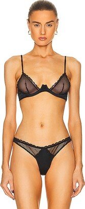 Sirene Plunge Bra in Black