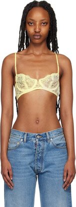 Yellow Scalloped Bra