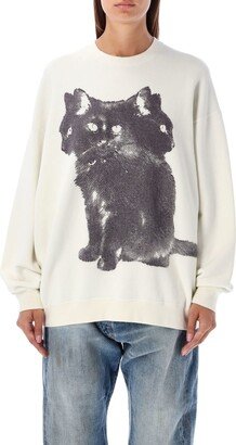 Three-headed Cat Oversized Crewneck