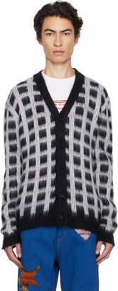 Black Check Cardigan-AA