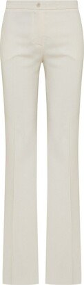 Mid-Waisted Straight-Leg Trousers-AA