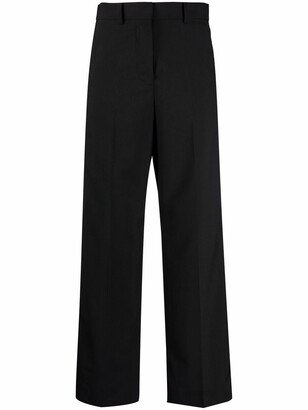 Side-Stripe Straight-Leg Trousers-AB