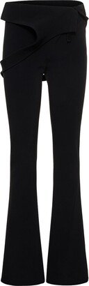 Diving stretch viscose crepe pants