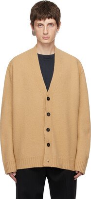 Tan Boxy Cardigan