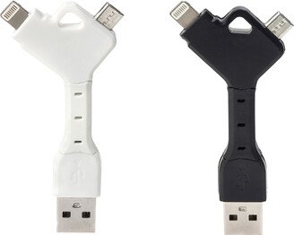 KIKKERLAND 2 in 1 USB Charger Keychain Assorted