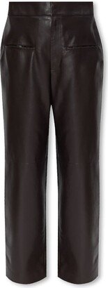 Mid-Rise Straight-Leg Trousers-CX