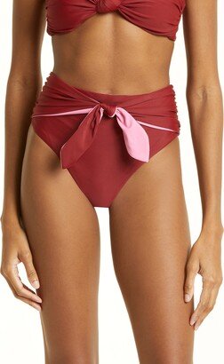 Azoia Tie Front Bikini Bottoms