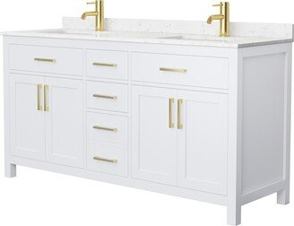 Beckett 66 Inch Double Vanity, Cultured Marble Top