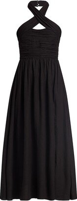 Zaria Halter Midi-Dress