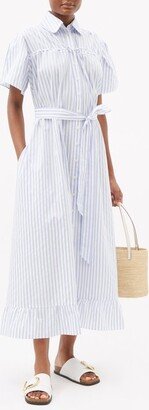 Erna Striped Cotton-poplin Shirt Dress