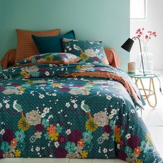 La Redoute Interieurs Miss China Floral 100% Cotton Reversible Duvet Cover