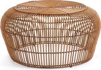 La Redoute Interieurs Kafi Woven Resin Garden Coffee Table, Diameter 80cm